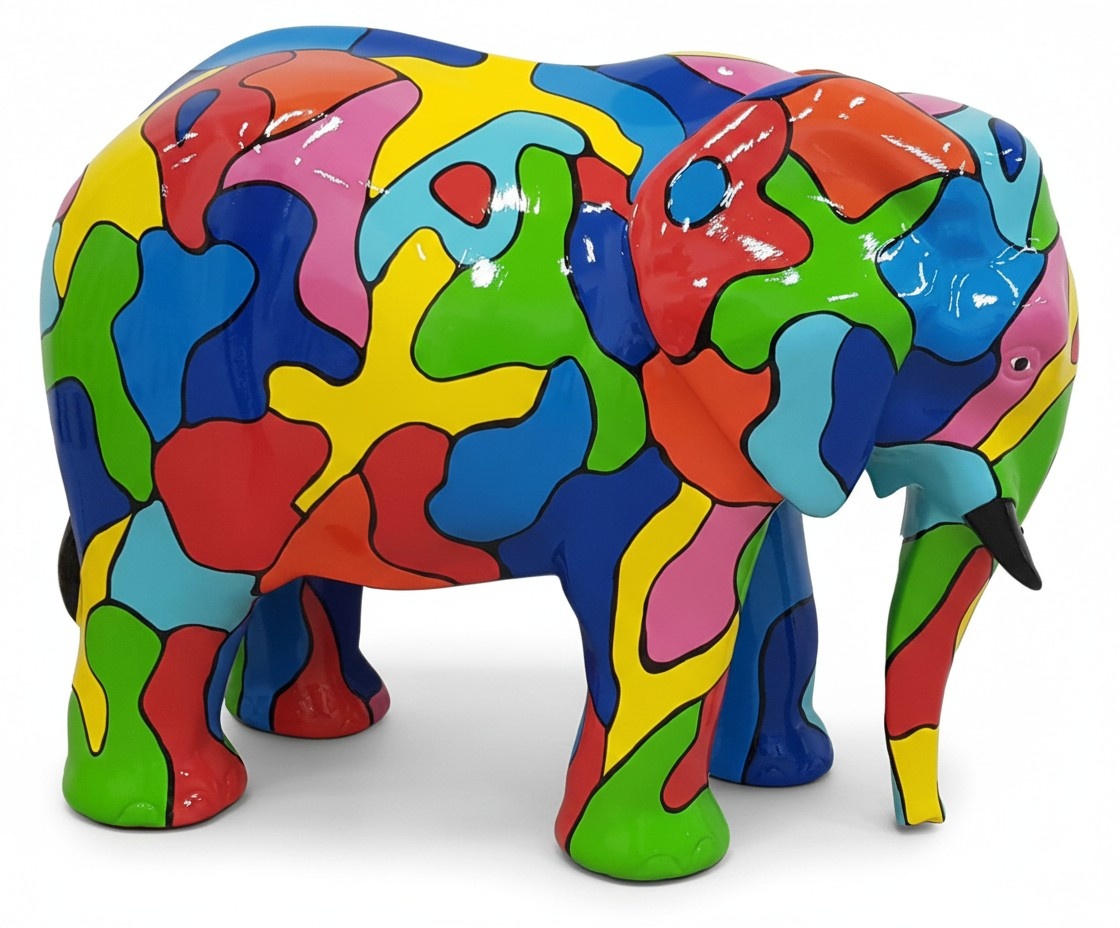 Abstrakte Design Dekoration Statue Figur Skulptur Figuren Statuen Elefant