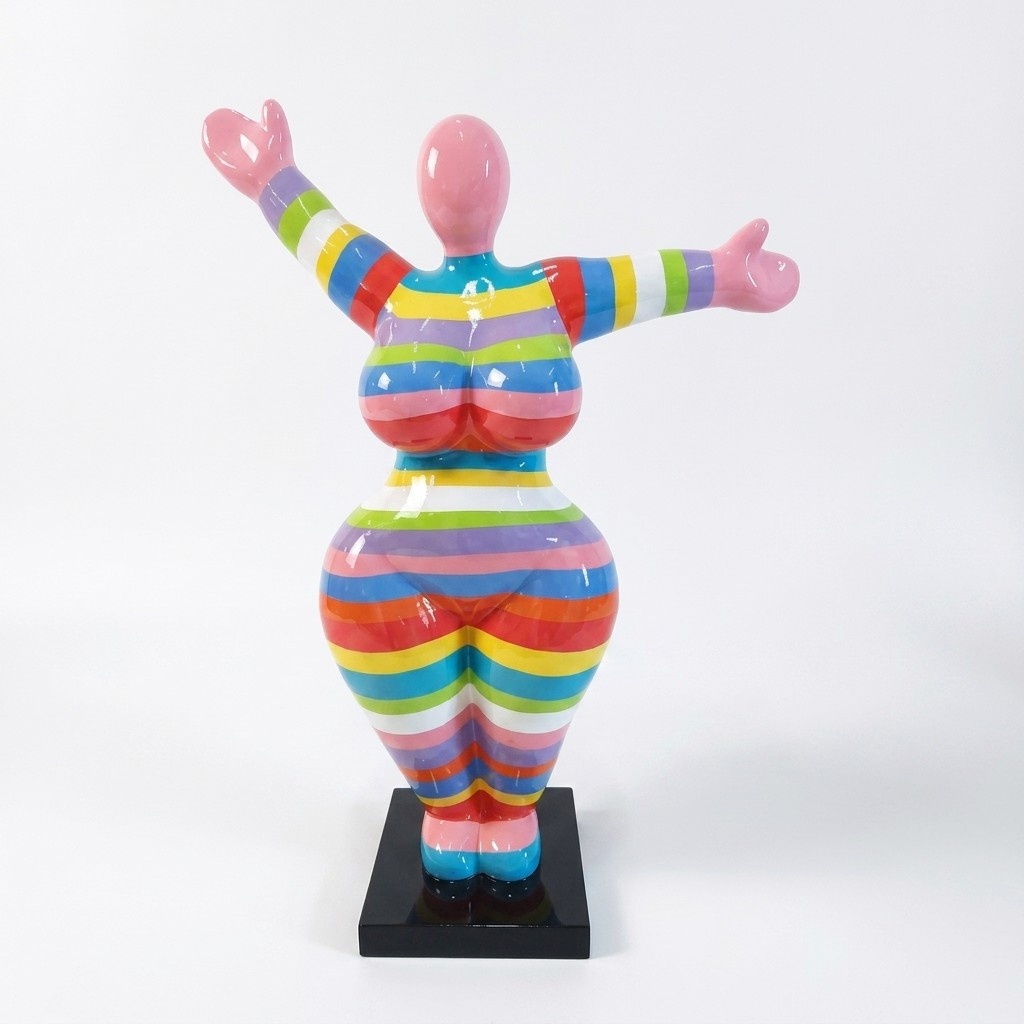 Abstrakte Design Figuren 125cm Statuen Garten Wohnzimmer Kunst Skulptur