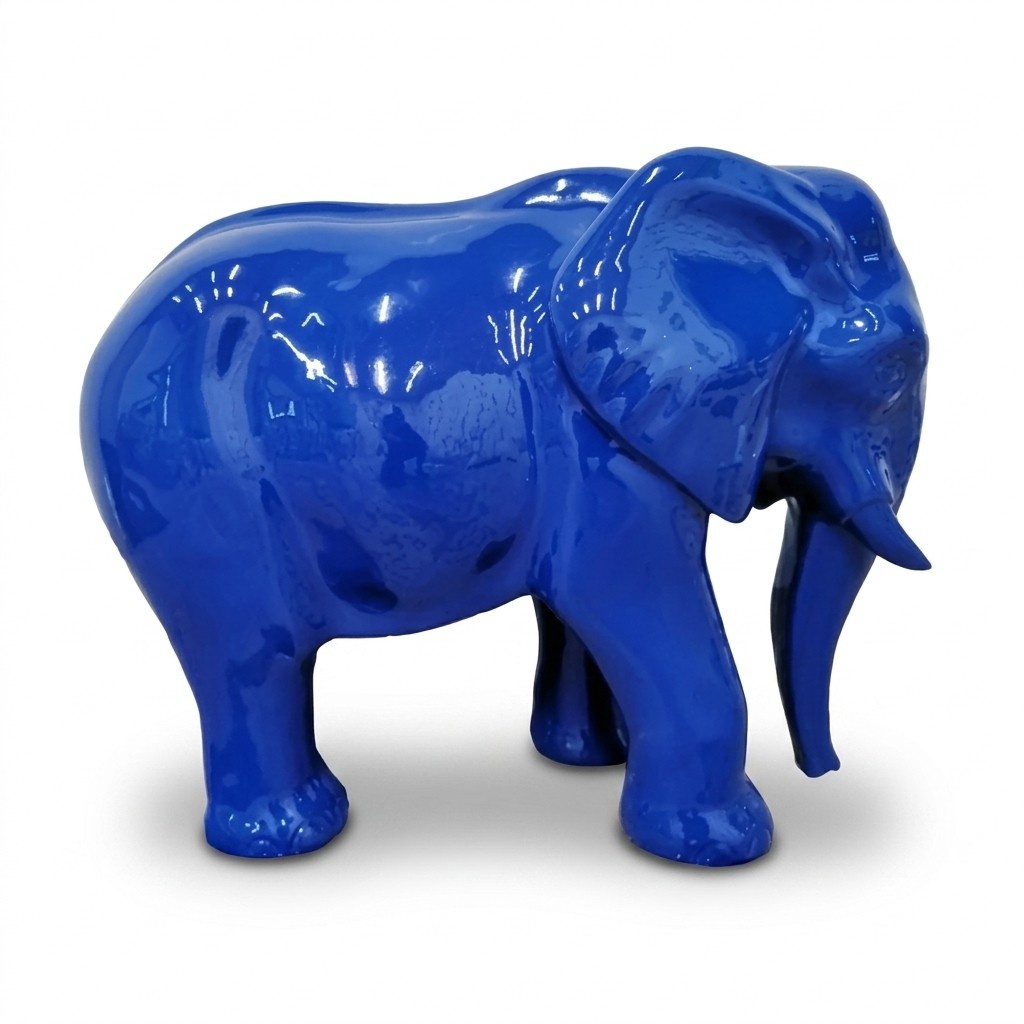 Abstrakte Figur Kunst Elefant Skulptur Deko Design Statuen bunt Statue