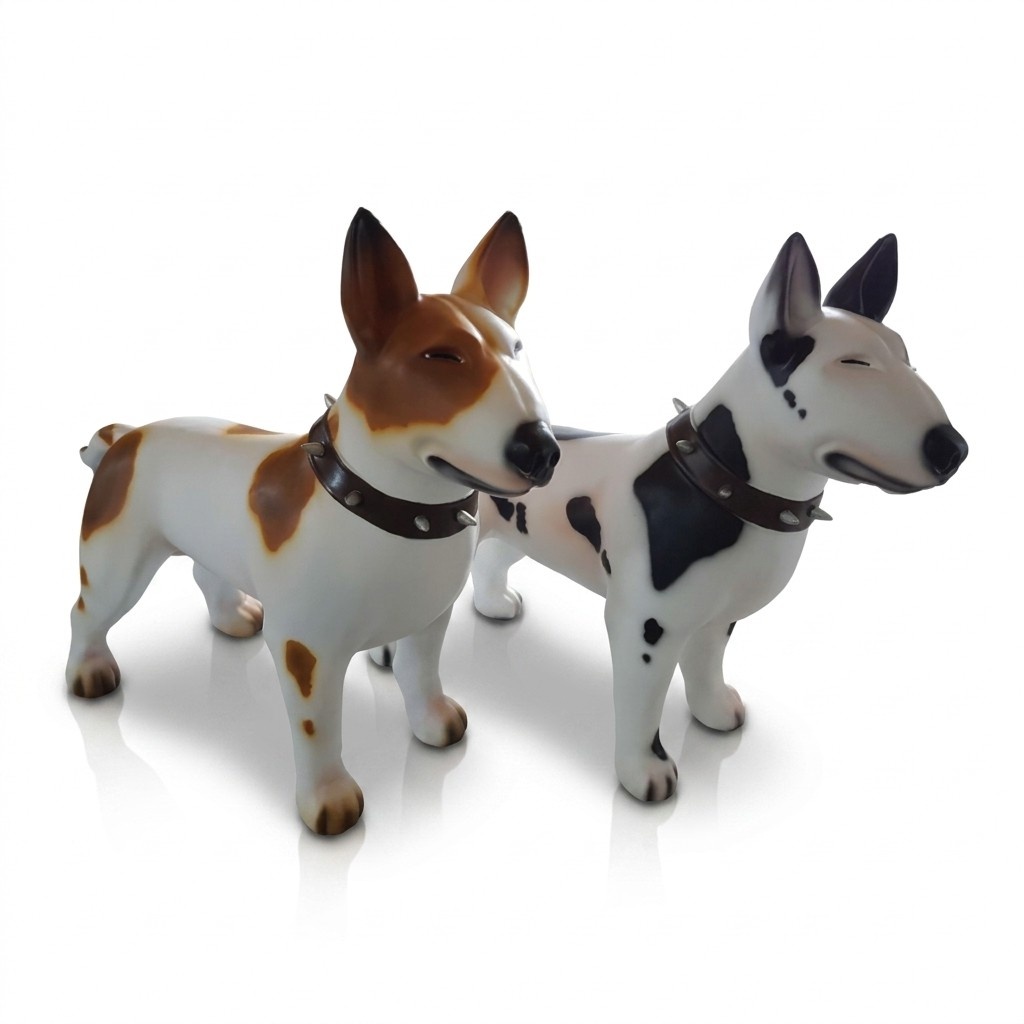 Abstrakte Kunst Figur Statue Garten dekoration Figuren Deko Kampf Hund