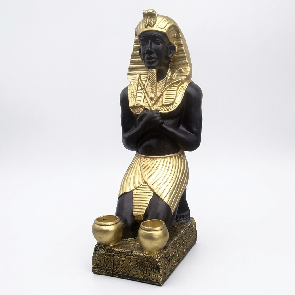 Ägypten Skulptur Ramses II Kunststoff Statue Figuren Statuen Antik Stil 55cm