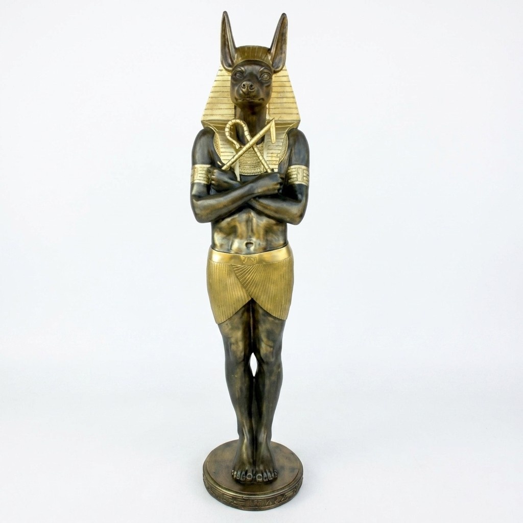 Ägyptische Figur Schakal Anubis aus Kunststoff, Groß god of death, Höhe