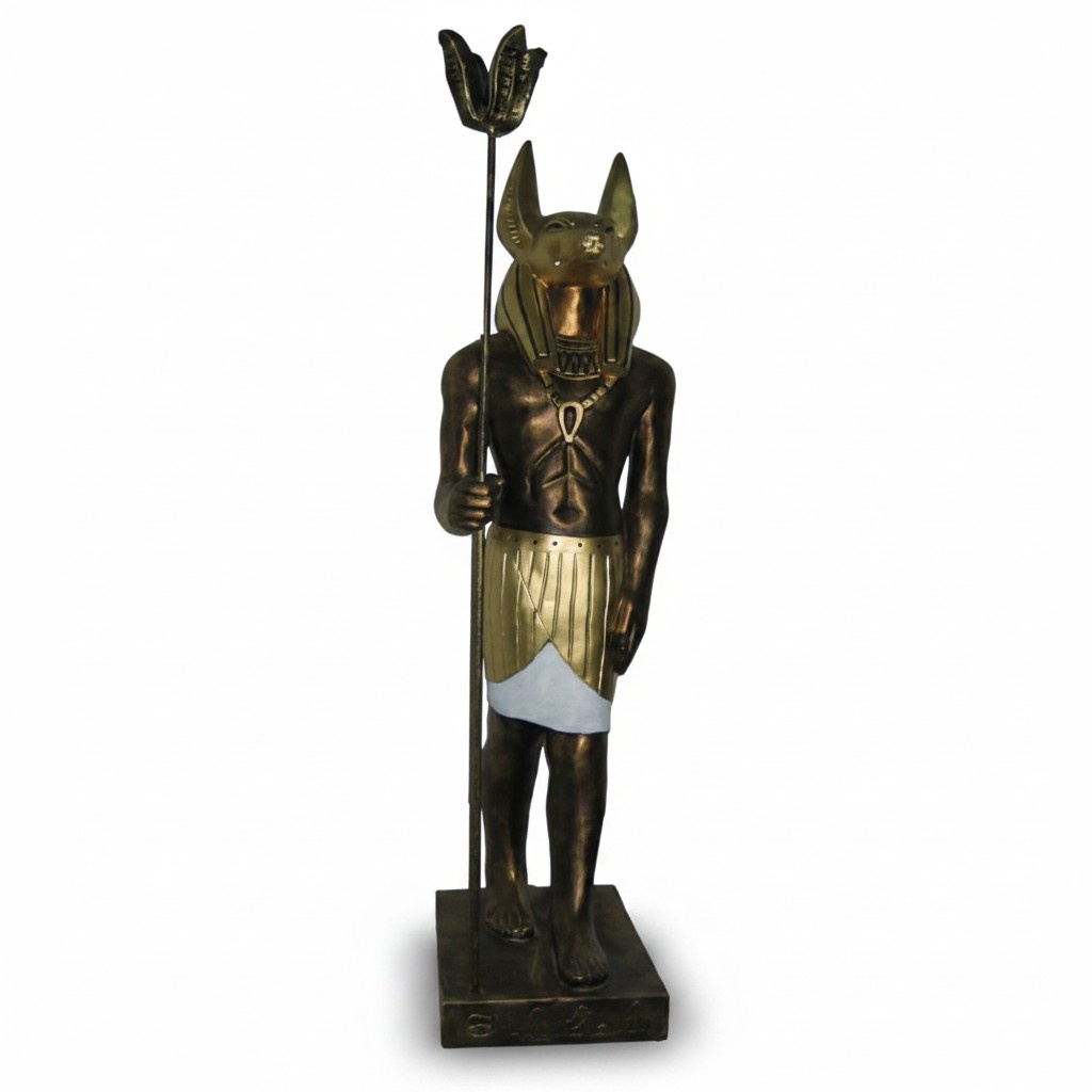 Ägyptische Figur Schakal Anubis aus Kunststoff Statuen god of death