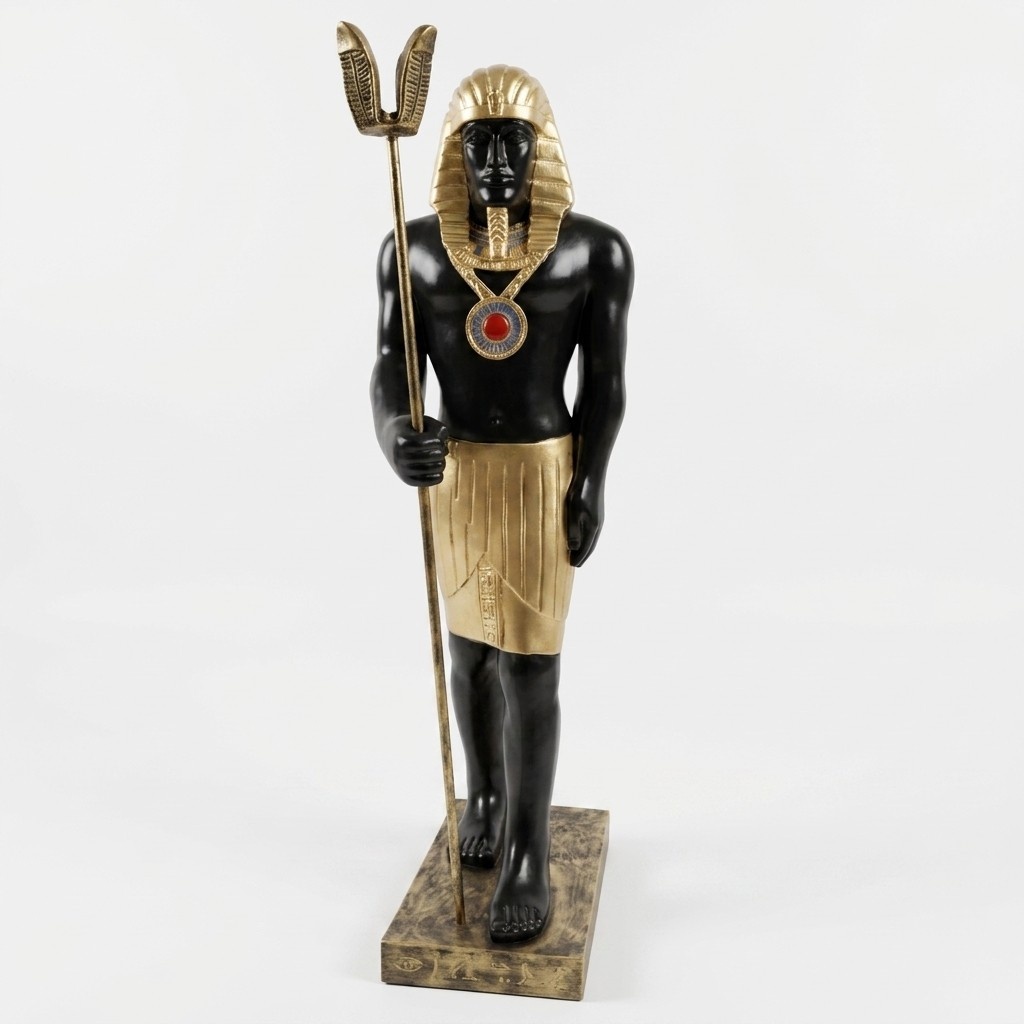 Ägyptischer Pharao Figuren Statue Figur Wächter Statuen Skulpturen Dekoration