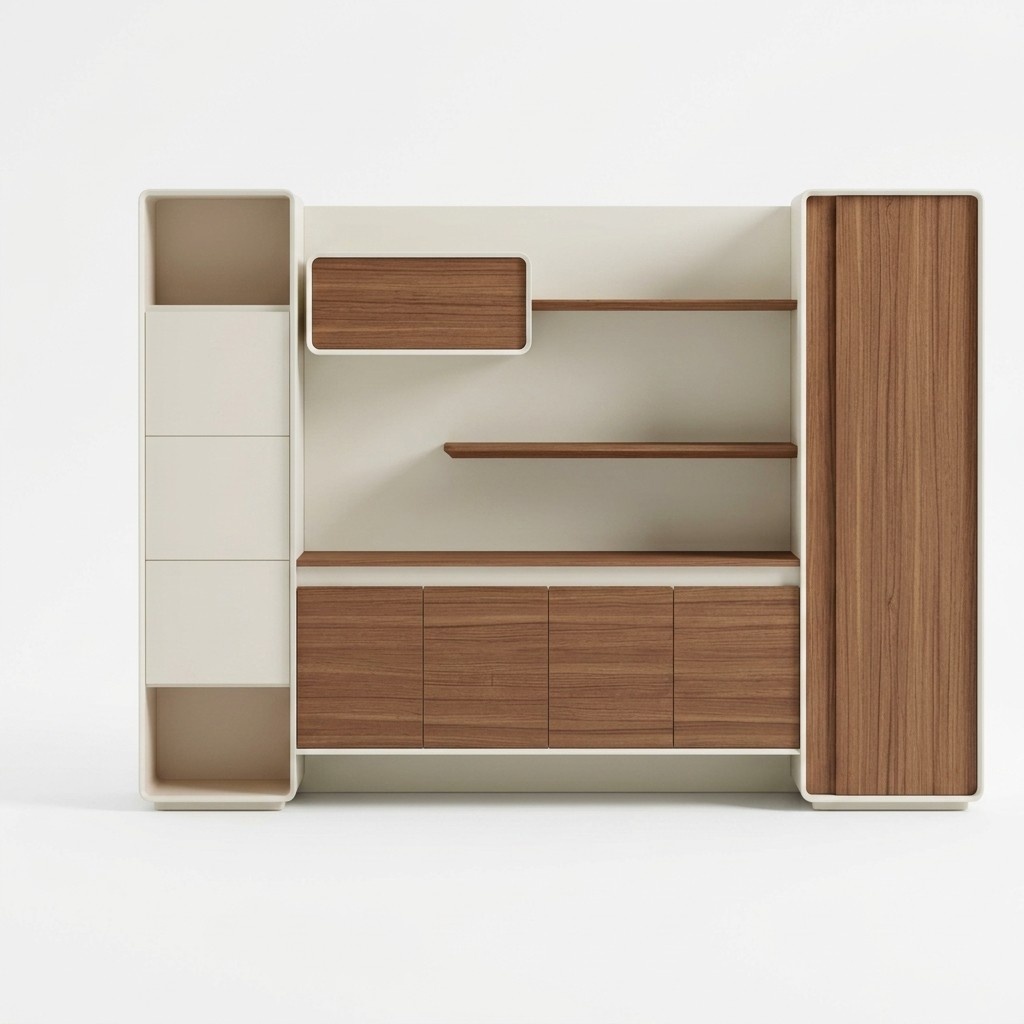 Aktenschrank Büro modern Holz Metall Schrank Ordnung Stauraum