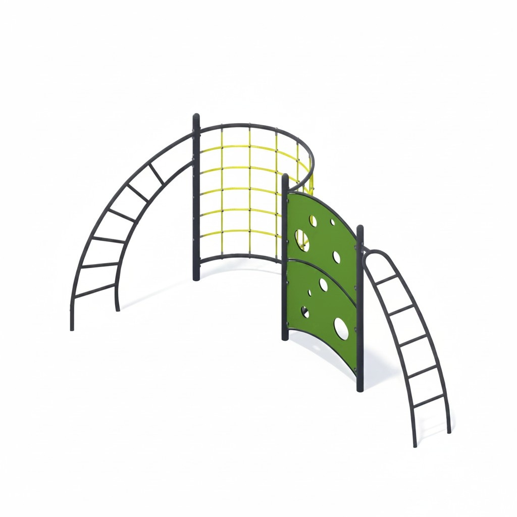 Aktivplatz Spielplatz Hängeübergänge Seilstangen Kletterstangen Greifstangen