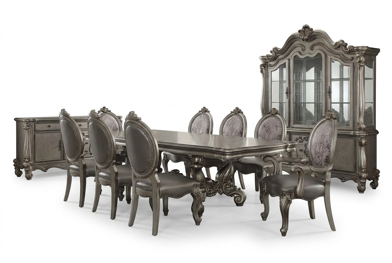 Anrichte Edle Anrichte Holz Buffet Vitrine Schrank Neu Schränke Barock