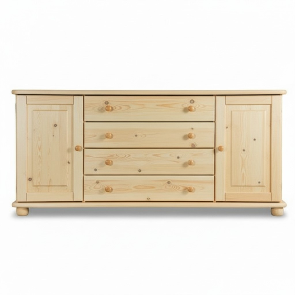 Anrichte Massive Kommode Sideboard Schrank Möbel Kommoden Echtholz Lowboard Neu