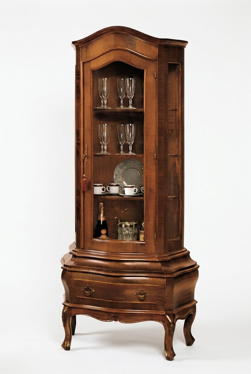 Anrichte Massivholz Sideboard Wohnzimmer Anrichte Vaccari cav giovanni Glastüren
