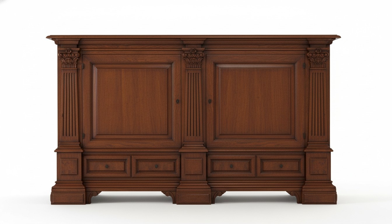 Anrichte Schublade Vitrine Wohnzimmer Holz Buffet Anrichte Sideboard Schrank Neu