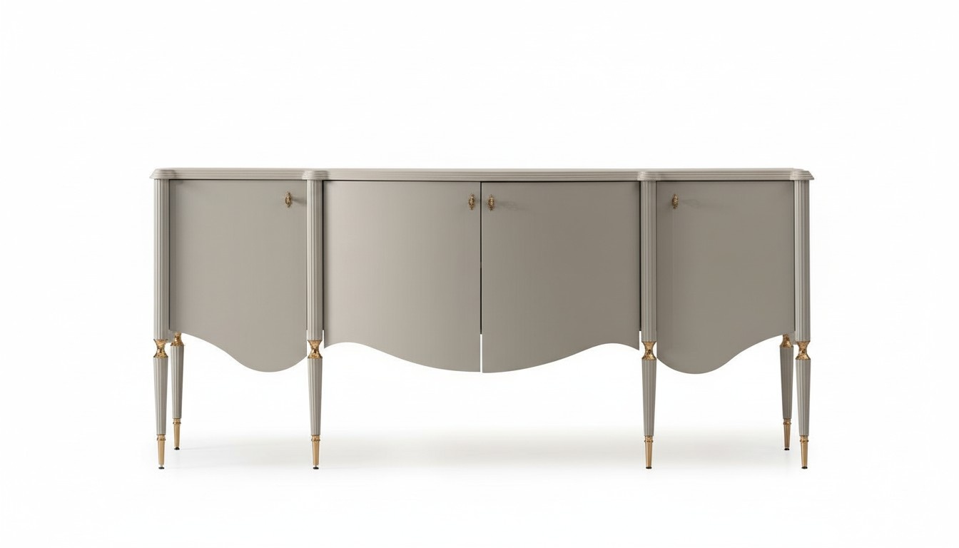 Anrichte Sideboard Schrank Holz Beige Kommode Esszimmer Möbel