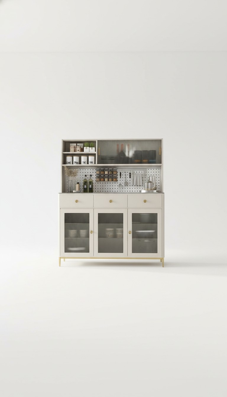 Anrichte Vitrine Kommode Schrank Design Hochglanz Möbel Italienischer