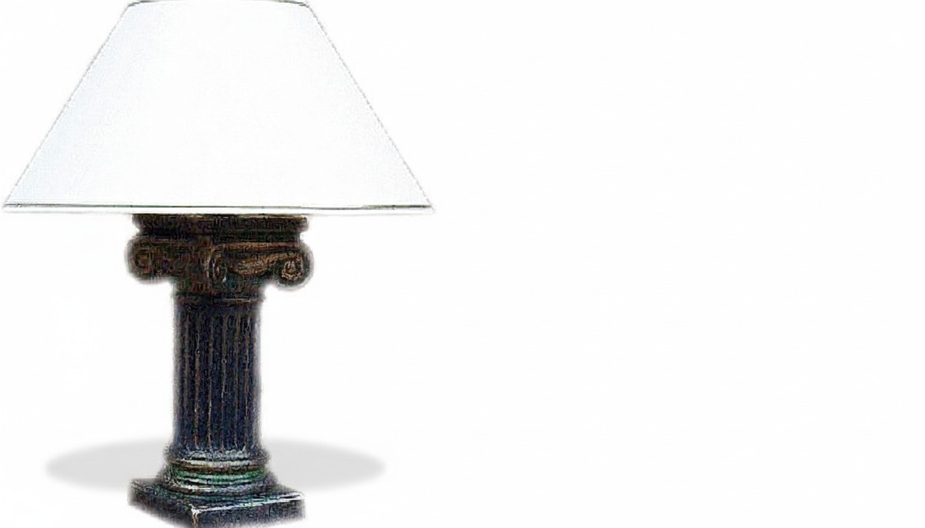 Antik Stil Büste Leuchte Tischlampe Tischleuchte Lampe Lampen Leuchten