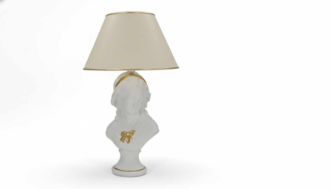 Antik Stil Büste Leuchte Tischlampe Tischleuchte Lampe Lampen Leuchten
