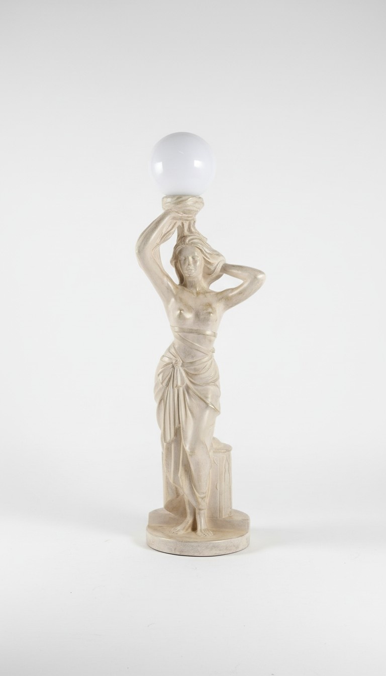 Antik Stil Stehleuchte Standleuchte Leuchte Lampe Figur Skulptur Design