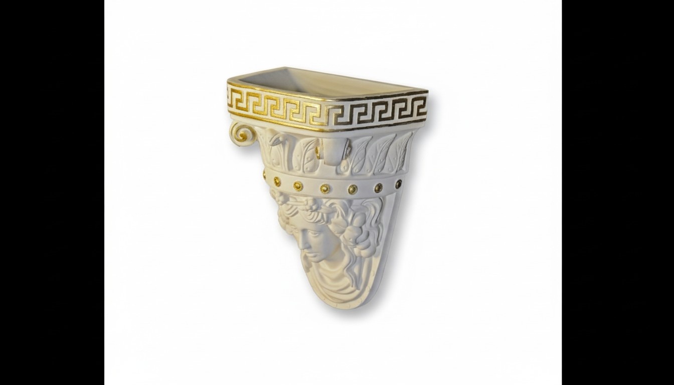 Antik Stil Wand Dekoration Wand Vase Topf Figur Römisches Design Skulptur 6316