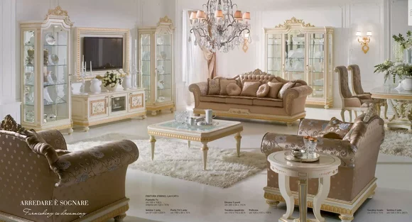 Sessel Luxus Sitzer Stoff 1 Sitz Wohnzimmer Möbel Beige Barock Holz