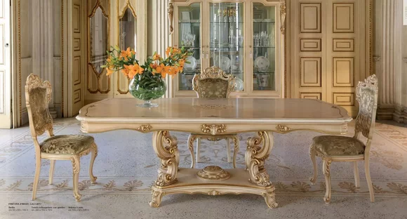 Luxus Esstisch Esszimmertisch Essecke Tisch Esszimmer Holz Beige