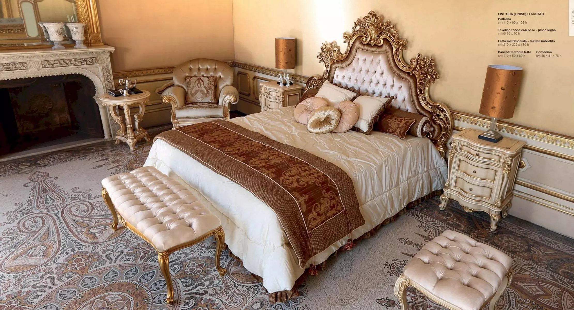 Luxus Hocker Chesterfield Beistellhocker Gold Schlafzimmer Stoff Beige