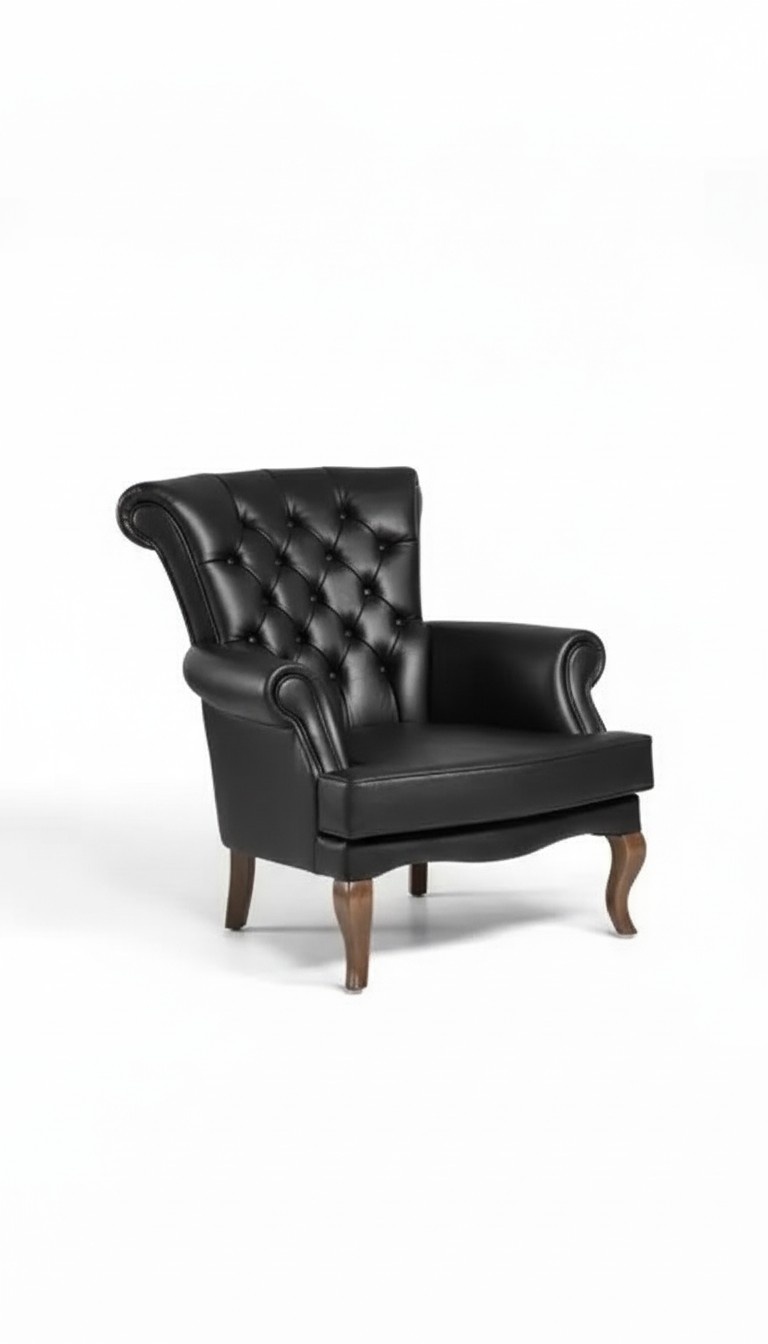 Arbeitszimmer Sessel Textil Möbel Schwarz Sitz Modern Designer Neu