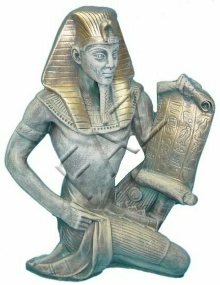 Design Ägyptische Pharao Figur Statue Skulptur Figuren Skulpturen Dekoration
