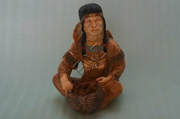 Design Inder Figur Schüssel Statue Skulptur Figuren Skulpturen Dekoration