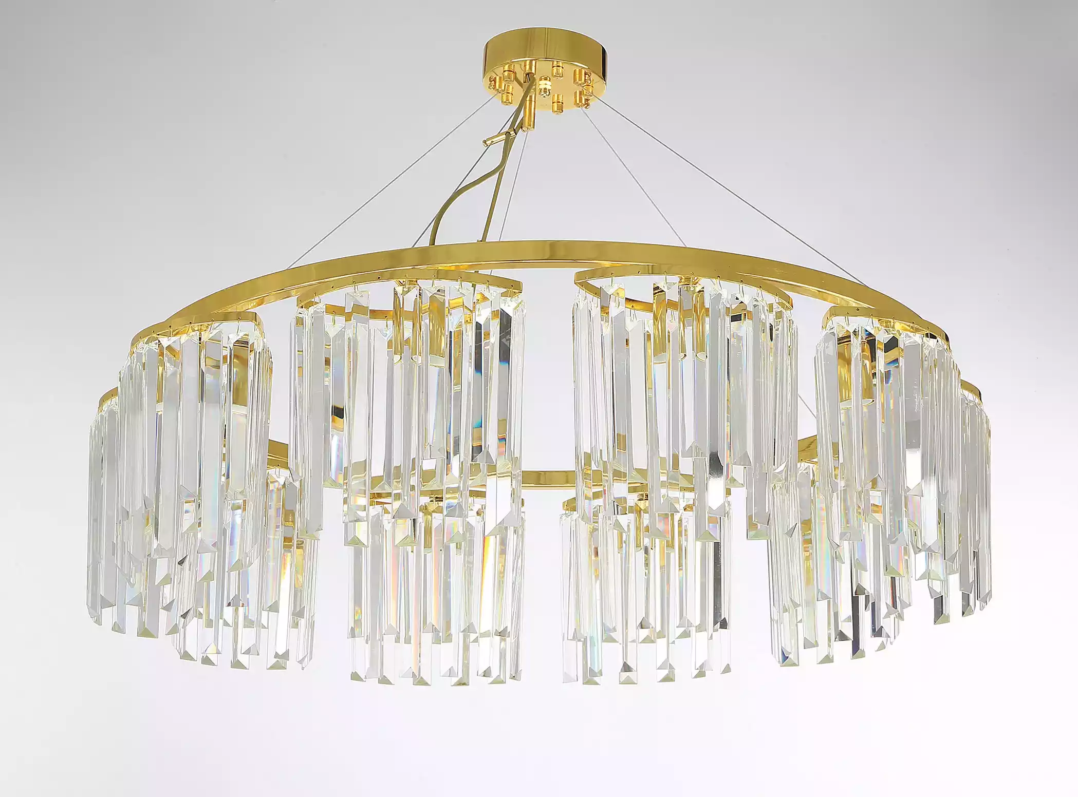 Runde Kristallleuchte Lampe Deckenlampe Deckenleuchte Lampen Kronleuchter