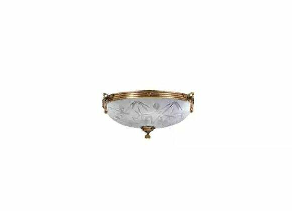 Lüster Deckenlampe Deckenleuchter Grau Lampe Kronleuchter Glas Gold