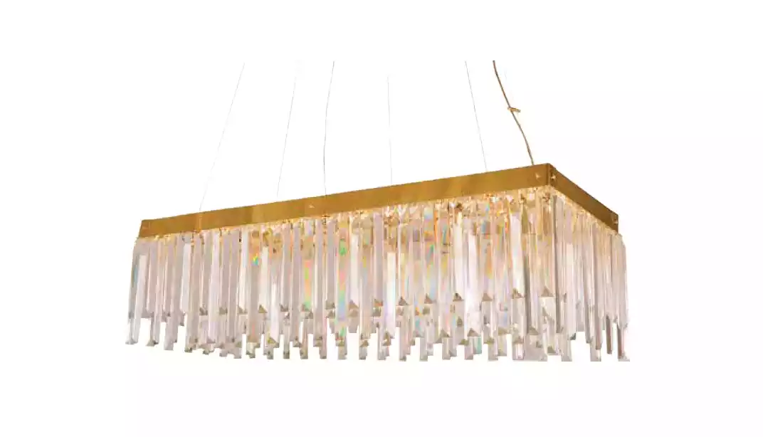 Kronleuchter Kristall Luxus Gold Pendel Hänge Lampe Leuchte Wohnzimmer