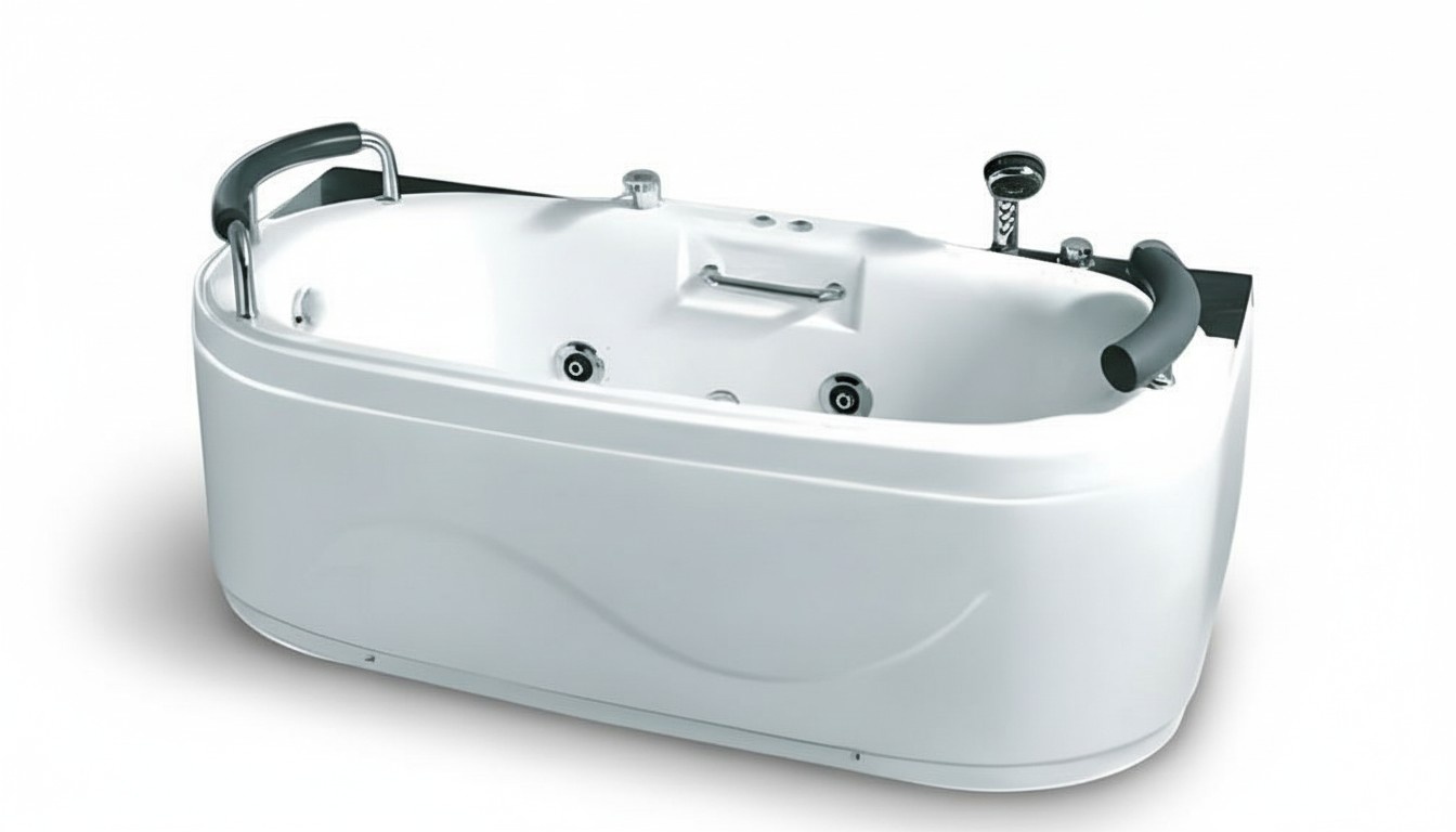 Bad Luxuswanne Whirlpool Badewanne Wellnesswanne Blubberbad Wanne 170x85 cm