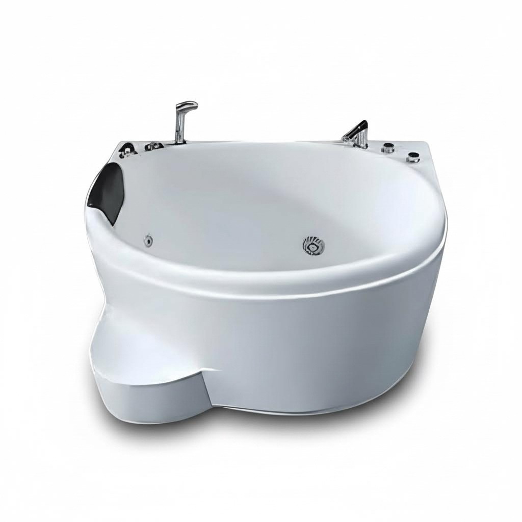 Badewanne Whirlwanne Whirlpool Blubberbad Hydromassagewanne Spa-Bad 122x90 cm