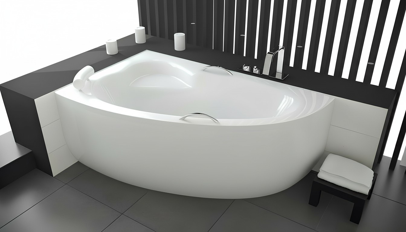 Badewanne XXL Eckwanne Eck 150*100 cm Acrylwanne Wanne Bad Eckbadewanne Wannen