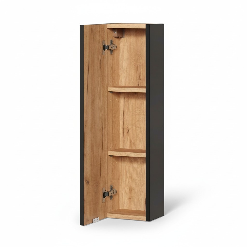 Badezimmer Badmöbel Regal Schrank Braune Schränke Apotheken Holz
