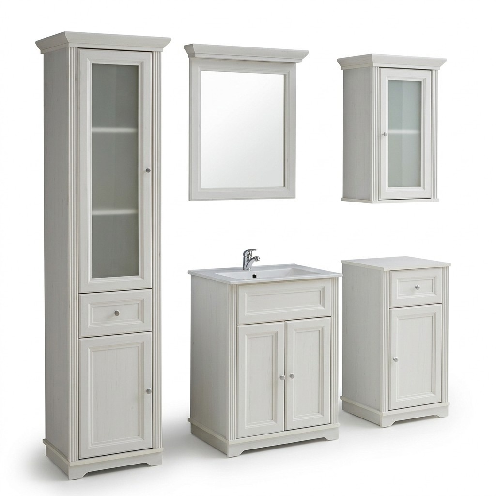 Badezimmer Design Badmöbel Sets Waschbecken Antik Stil neu Möbel