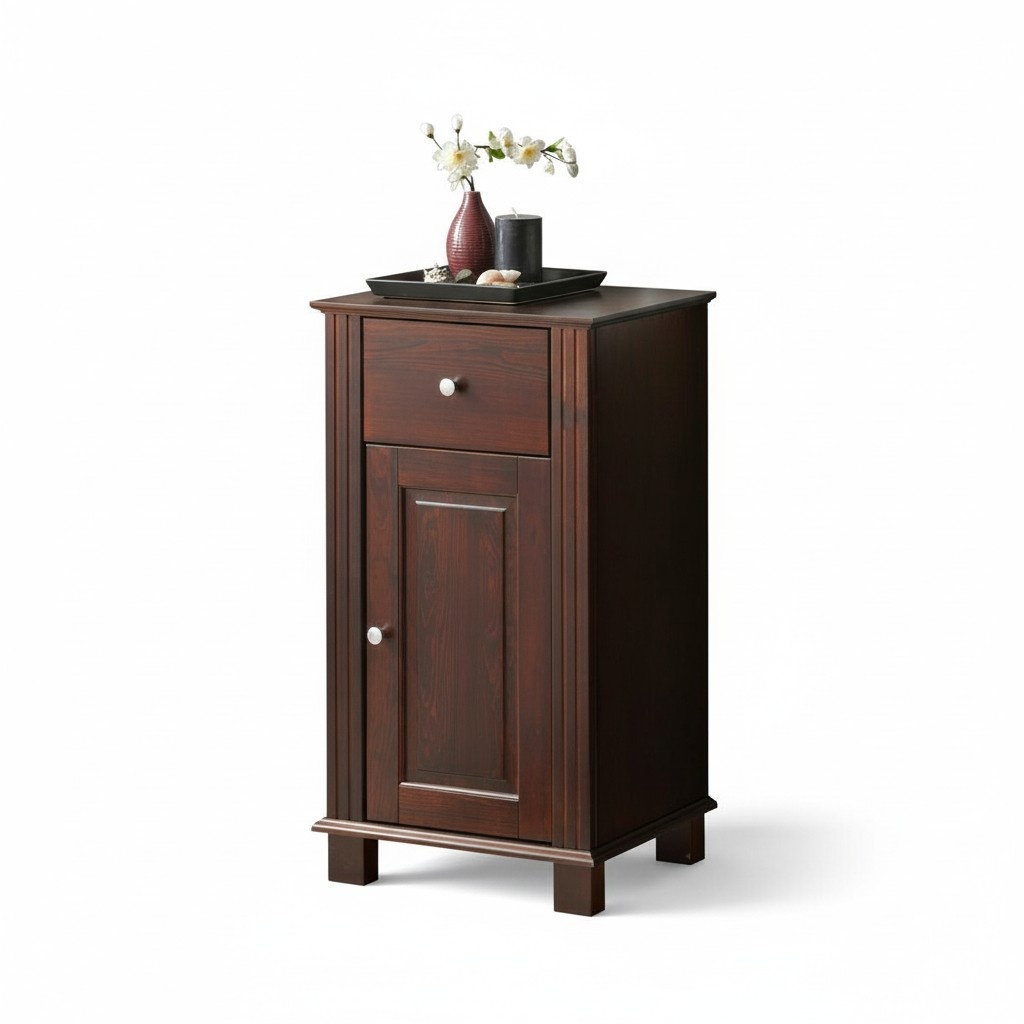 Badmöbel Regal Schrank Badezimmer Möbel Braune Schränke 46x36x83cm