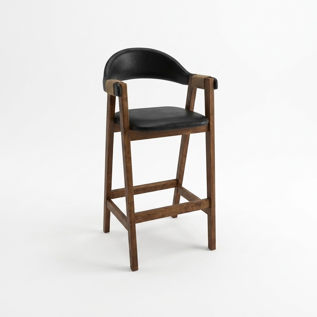 Barhocker Tresenhocker Barstuhl Hocker mit Rücklehne Armlehnen Lehnstuhl