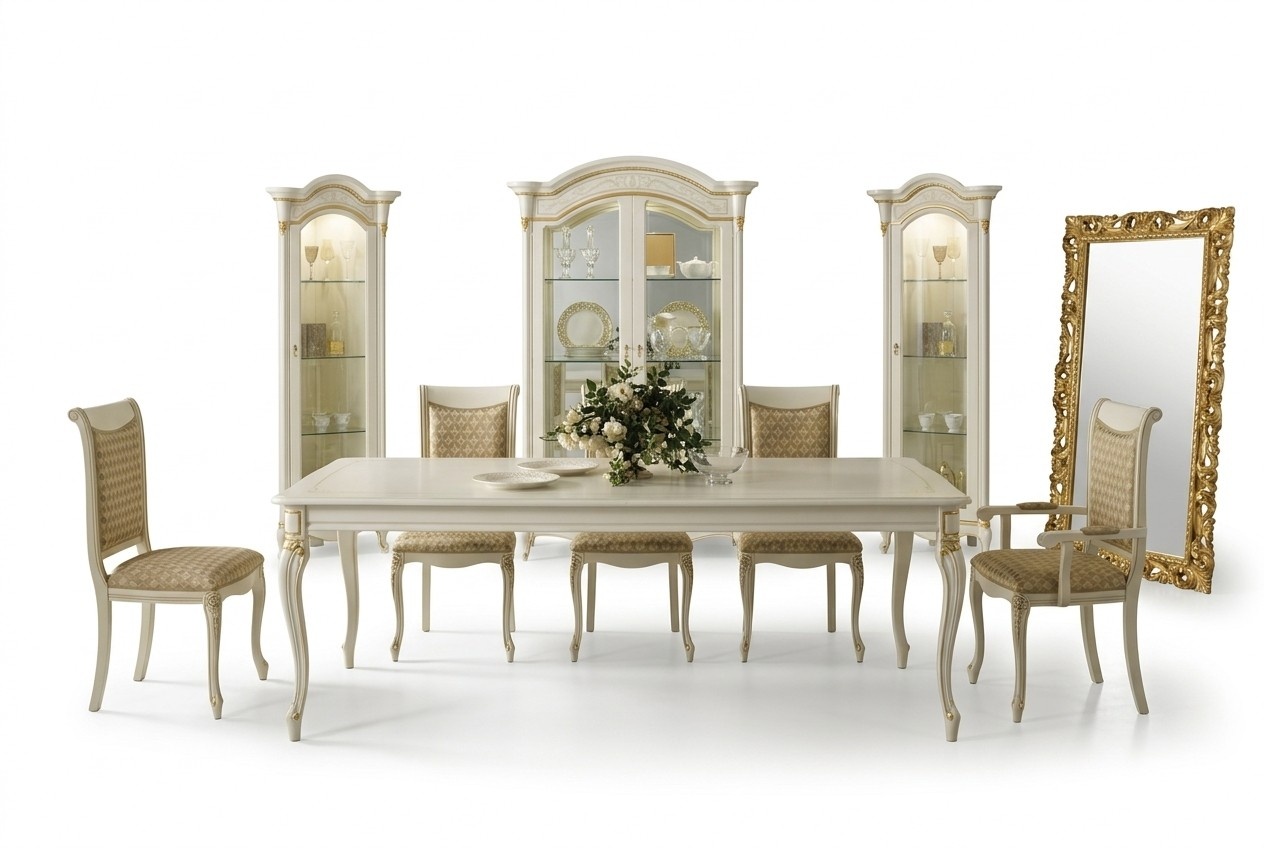 Barock Antik Stil Esstisch Tisch Echtes Holz Klassische Designer Tische Rokoko