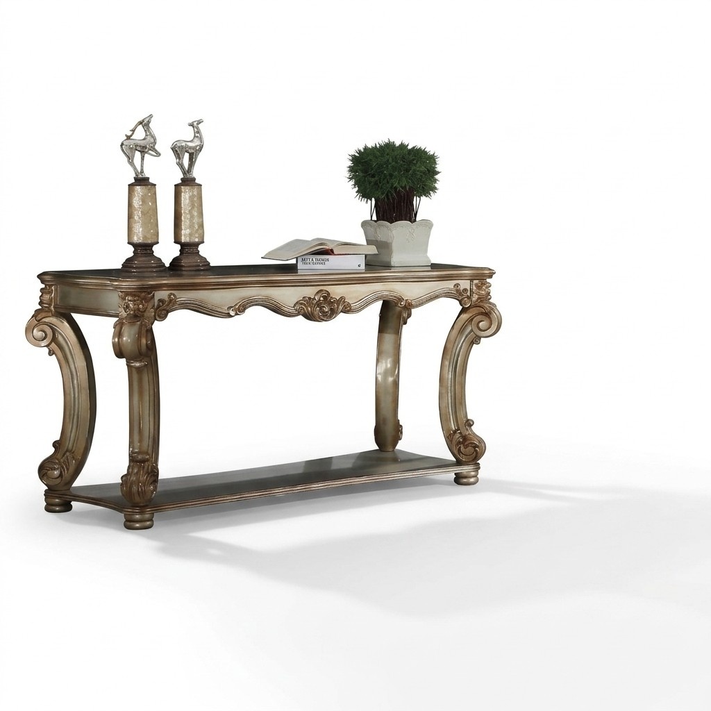 Barock Konsolentisch Anrichte Wandtisch Dielen Tisch Klassischer Holz