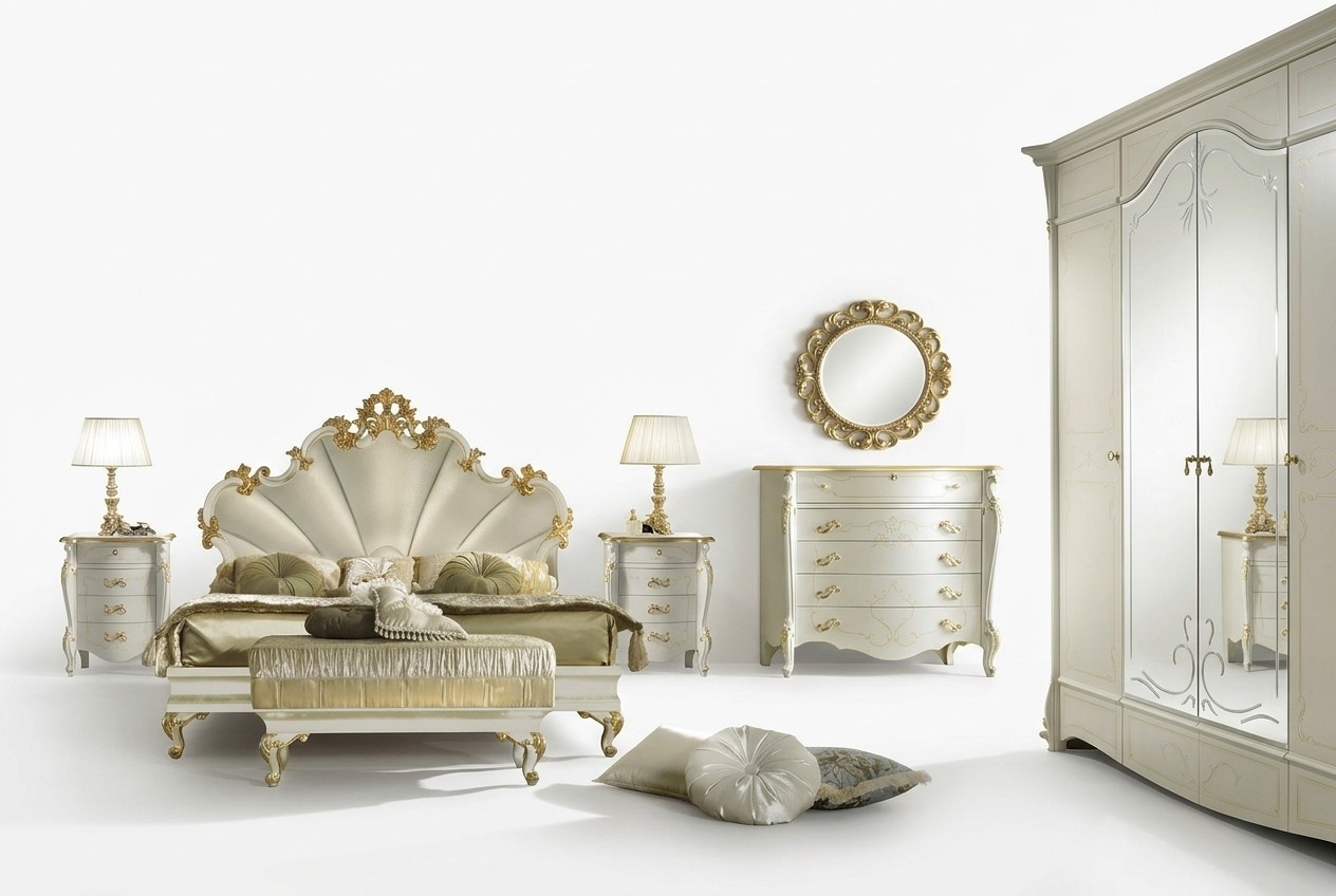 Barock Nachttisch Nachtschrank Kommode Beistelltisch Konsole Hochglanz Tisch