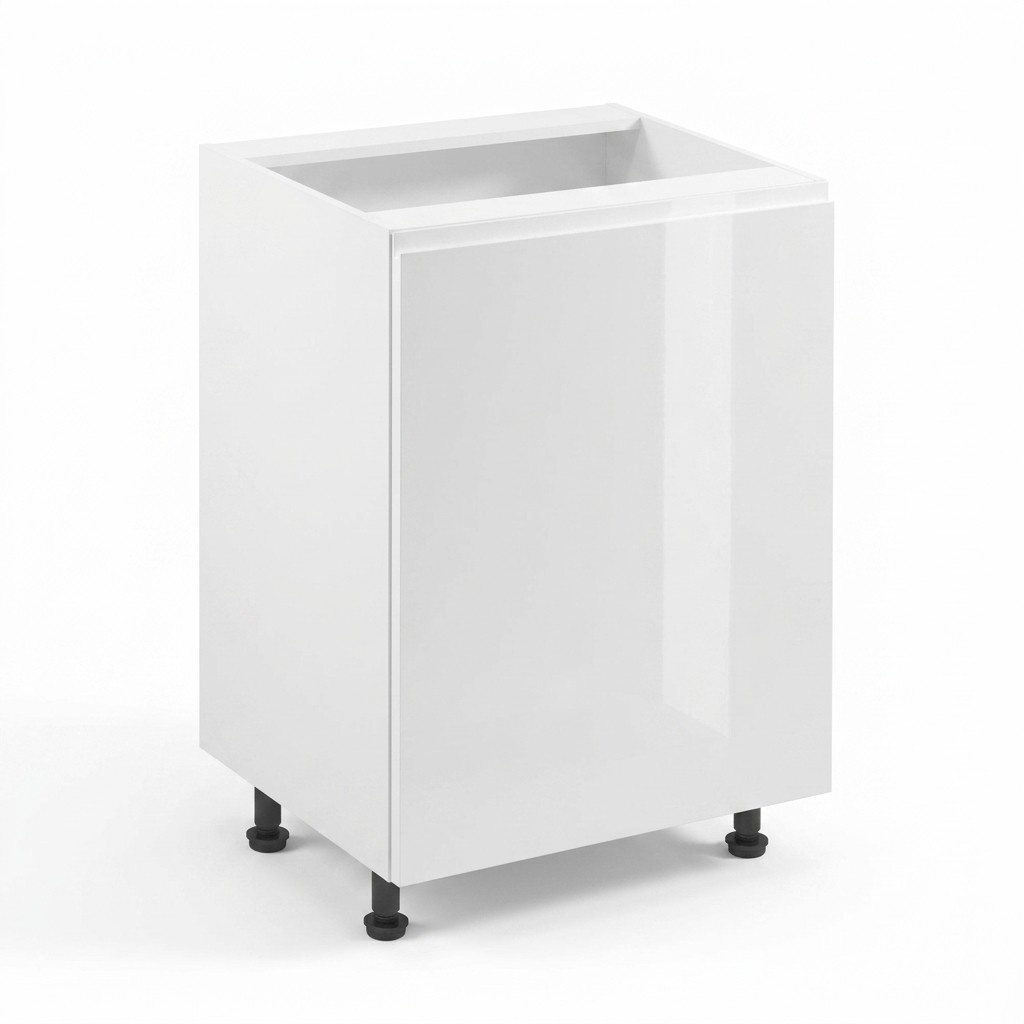 Basis-Unterschrank Standunterschrank Küchenschrank Mittelboden Hochglanz