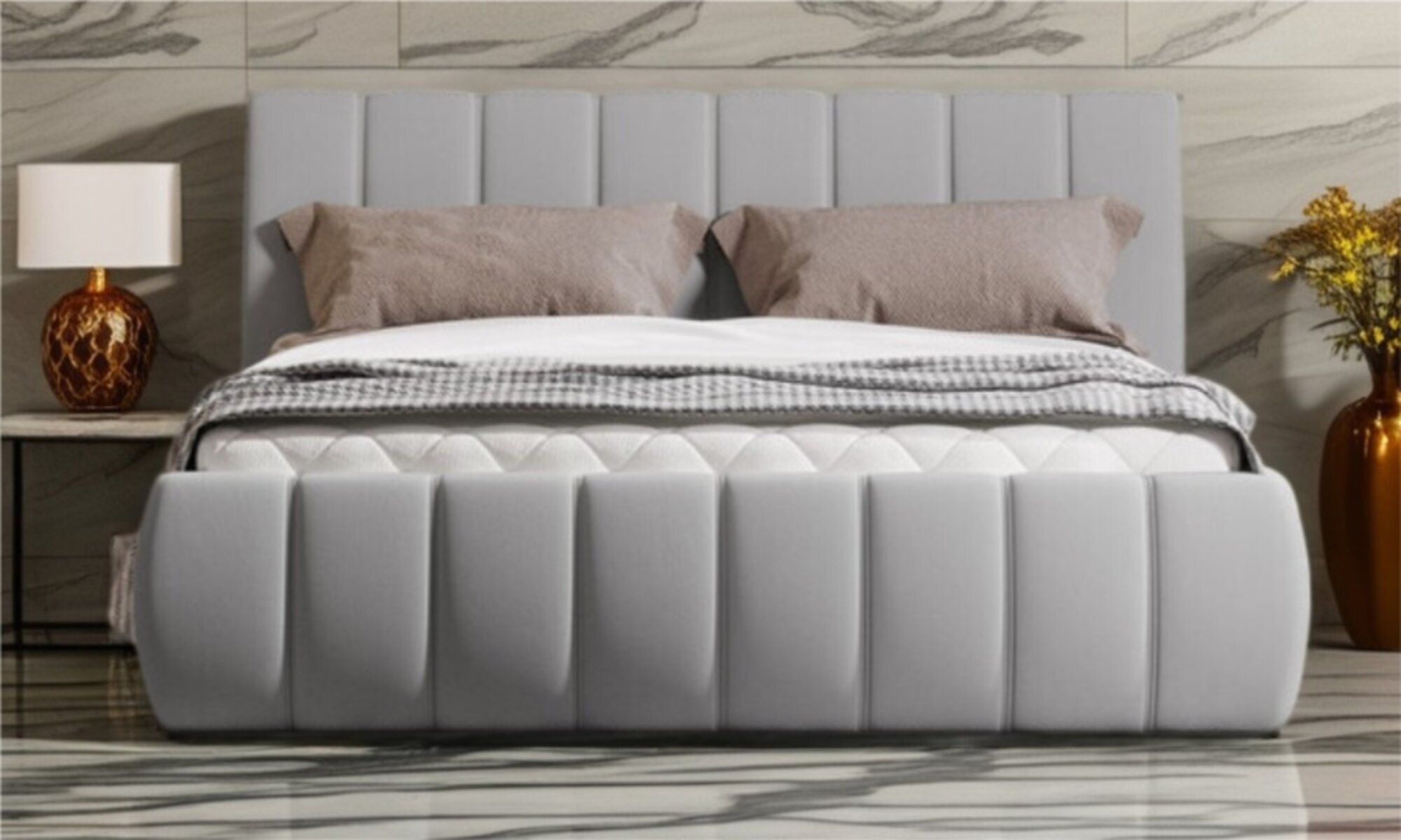 Luxus mit Bettkasten 180 x 200 cm Modernes Schlafzimmer Bett Sofort