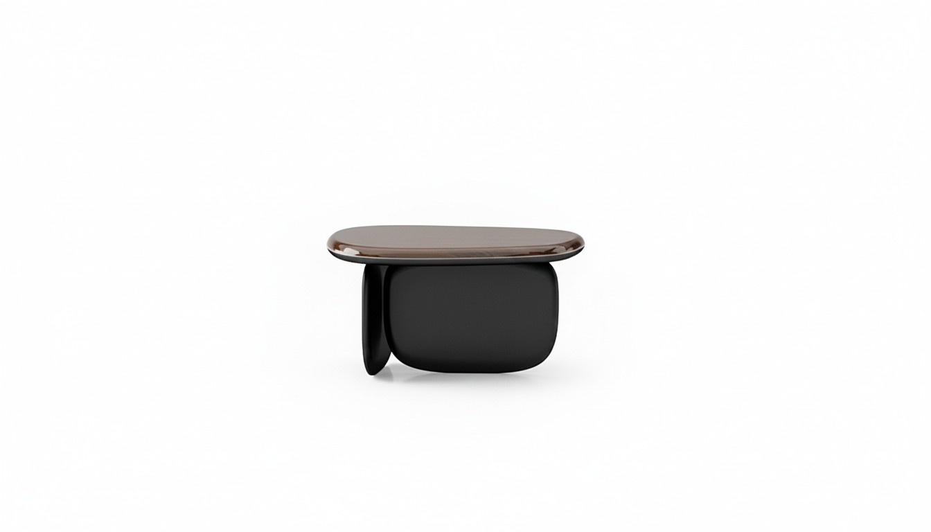 Beistelltisch aus Holz in Braun modern eleganter Wohnstil