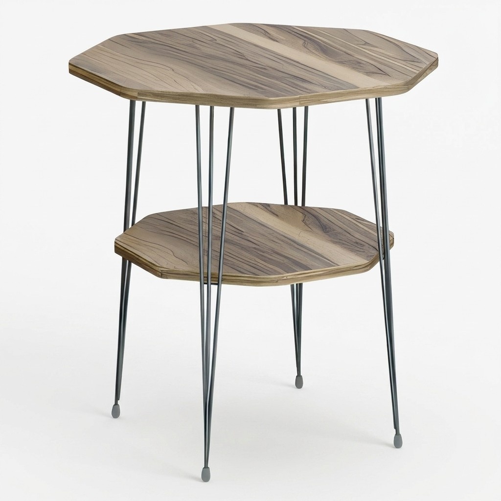 Beistelltisch aus Metall in Braun modern eleganter Stil