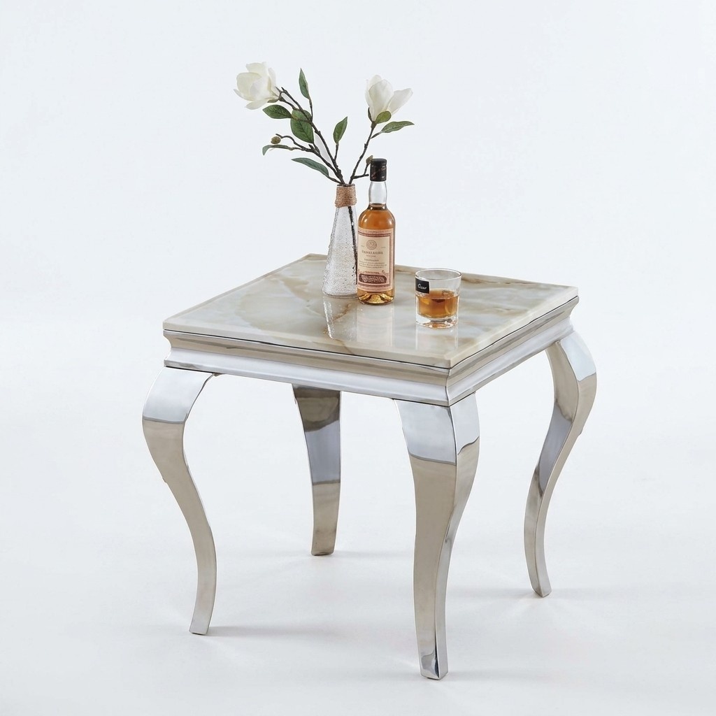 Beistelltisch Tisch Couchtisch Sofa Tische Wohnzimmer Design Edelstahl