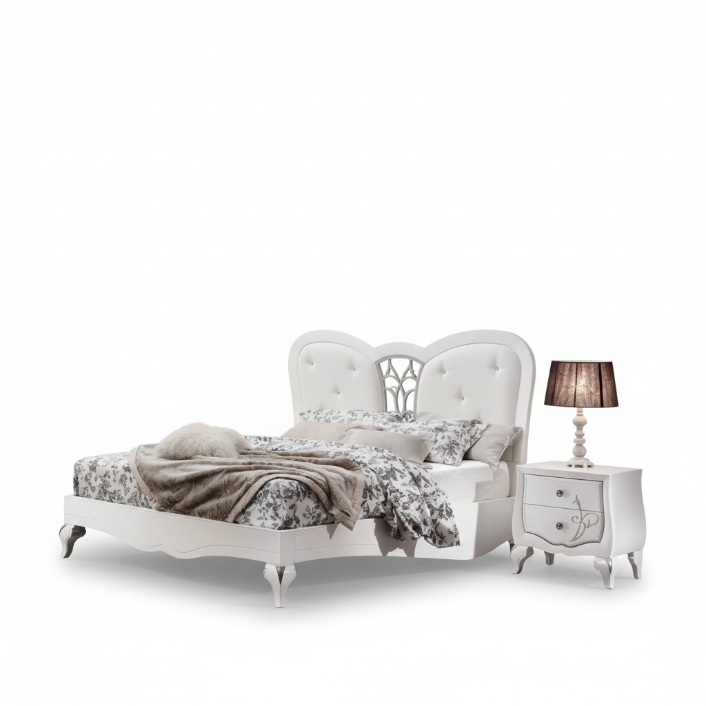 Bett 2x Nachttische 3 tlg. Schlafzimmer Set Design Möbel Modern Luxus Neu