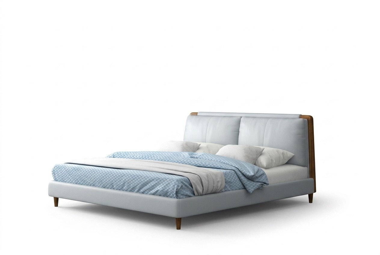 Bett Betten Doppelbett Schlafzimmer Leder Doppelbetten 180x200cm