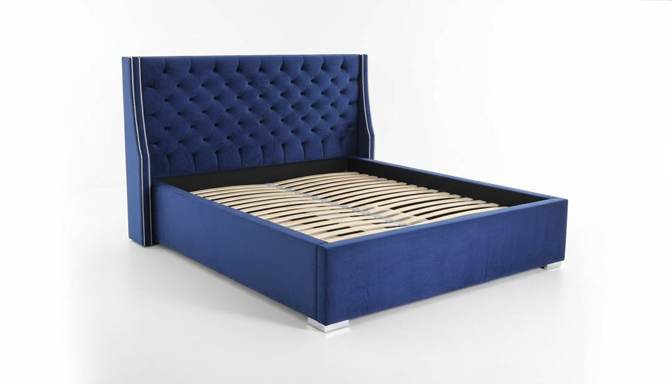 Bett Chesterfield Design Luxus Hotel Betten 180x200cm Schlaf Zimmer Leder