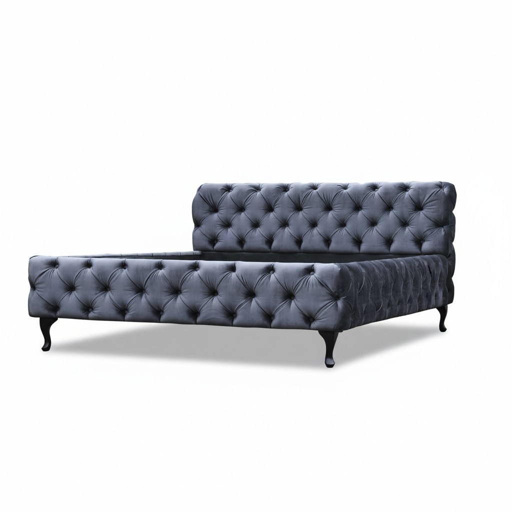 Bett Chesterfield Design Luxus Hotel Betten 180x200cm Schlaf Zimmer Leder