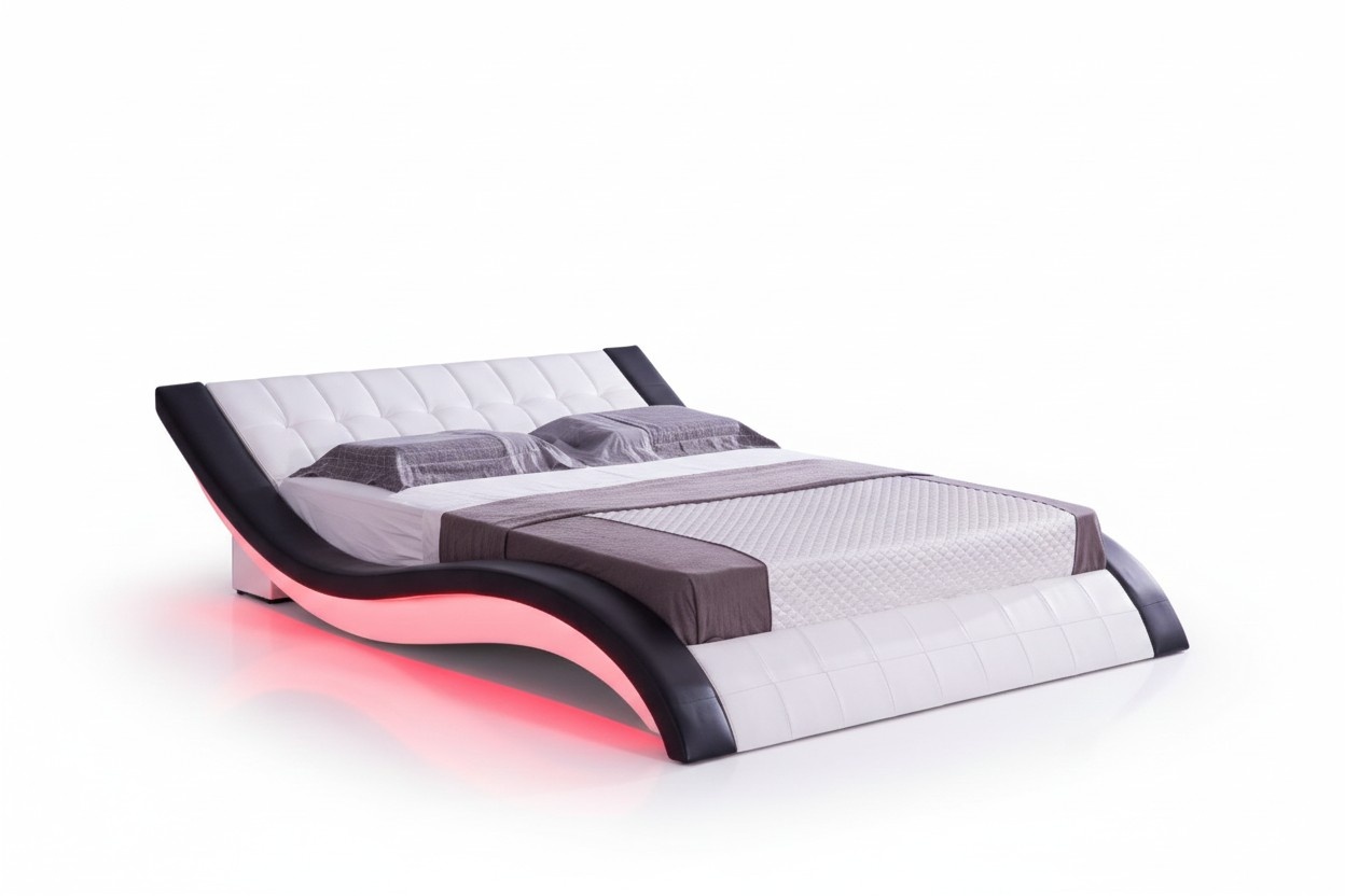 Bett Design Digital Sound USB Betten Luxus Schlafzimmer Möbel Leder