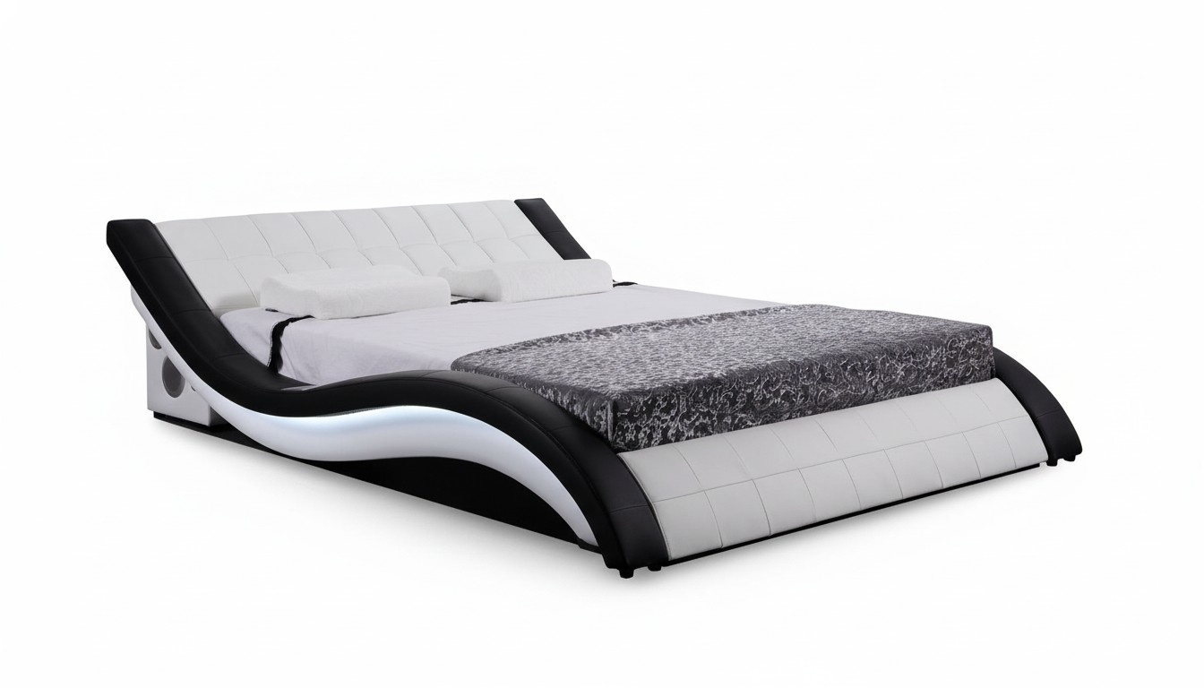 Bett Design Digital USB Betten Luxus Schlafzimmer Möbel Leder Doppel